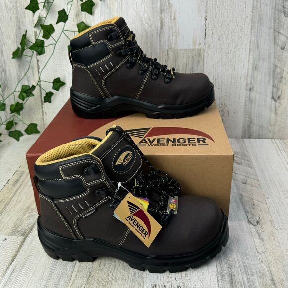 Avenger Women's 6-inch Foundation Carbon Toe Metatarsal Guard Waterproof boots - Picture 1 of 7